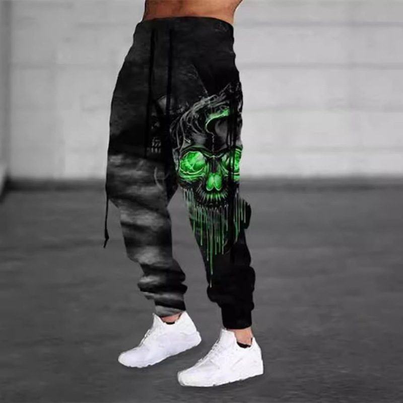 Cross-Border New Men's Fashion Loose Casual Pants 3D Printed Trendy Brand Jogging Pants Street Men's Clothing Manufacturer Supply