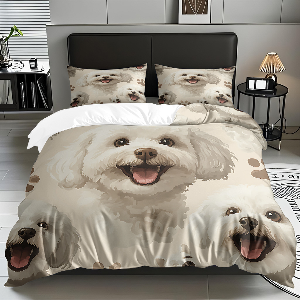 Cute perrito abrasión kit impresión digital pro-piel fabricante textil respirable venta directa soporte TEMU / JIT