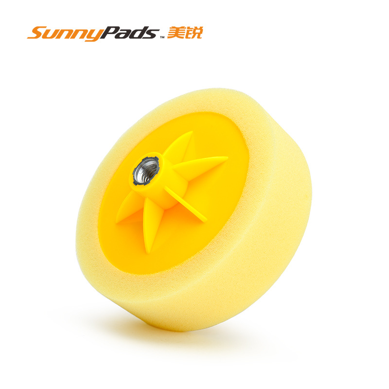 厂家供应汽粗抛车美容抛光轮打蜡清洁海绵轮漆面修复粗抛海绵盘