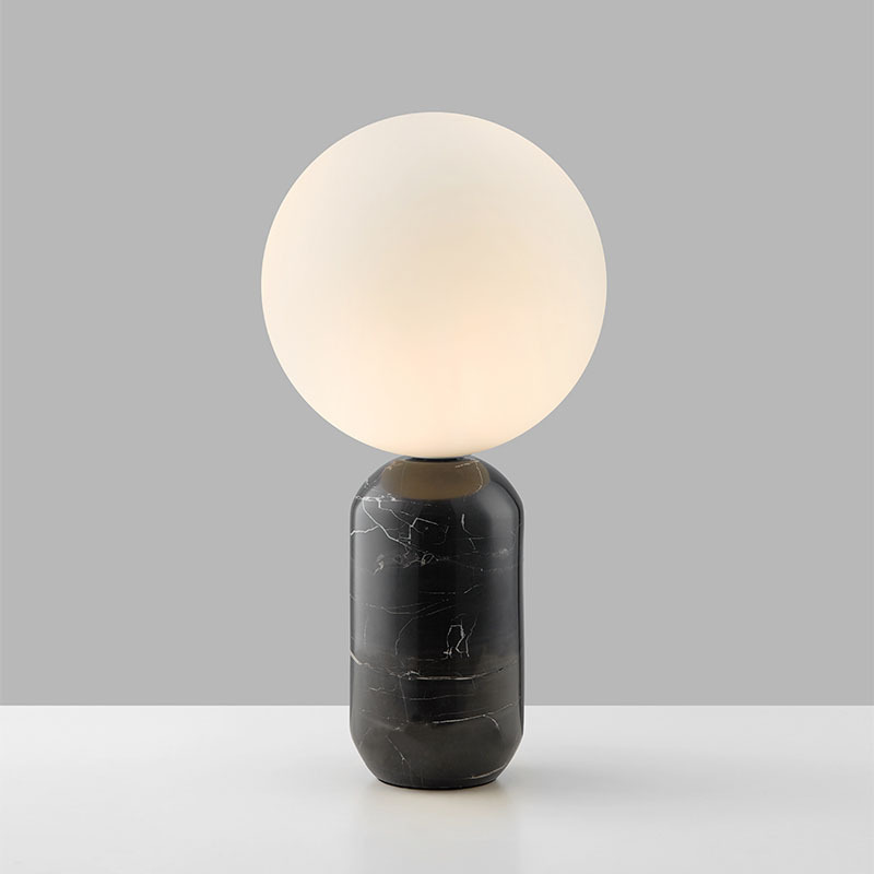 Modern and minimalistic marble design table lamp