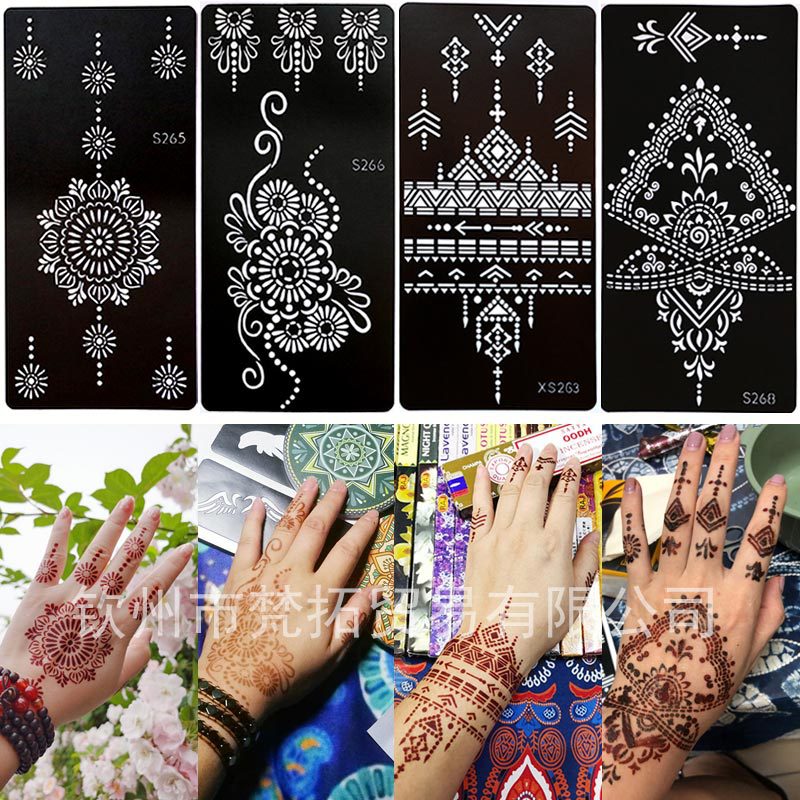 Indian traditional henna tattoo Stencils...