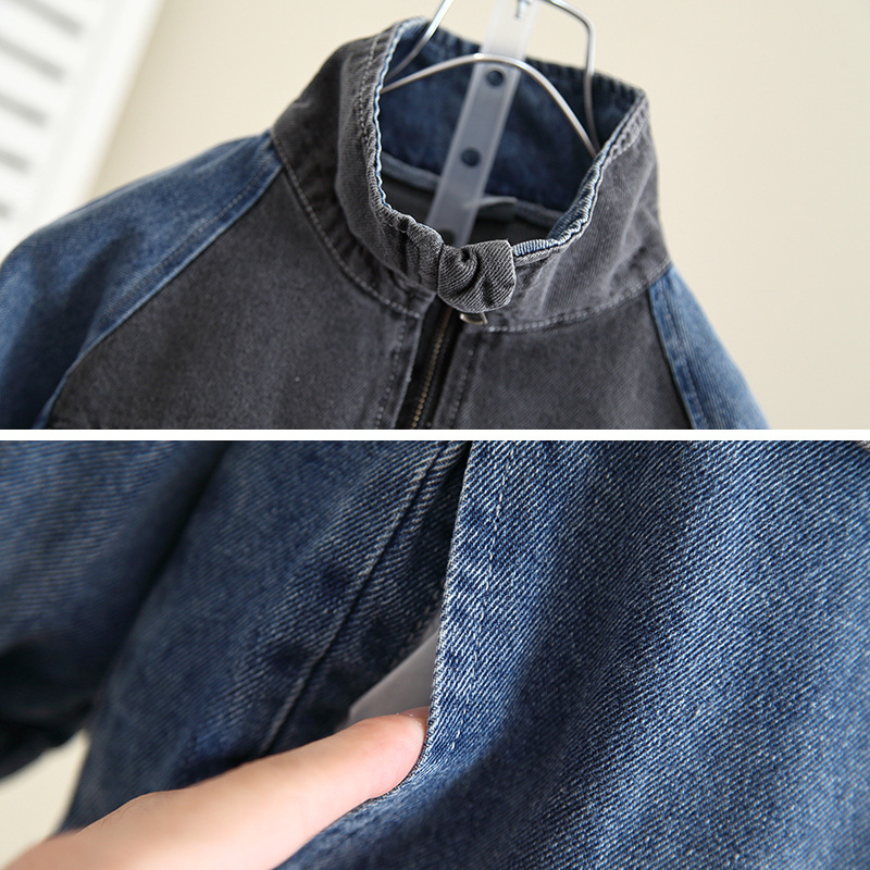 6124 ropa para niños traje de otoño para niños 2025 nueva ropa fresca y guapa para niños otoño ropa de mezclilla guapa para bebés