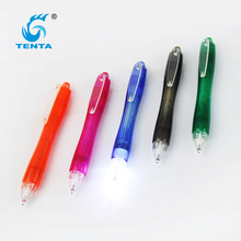 小额定制灯笔造型笔发光笔LED手电筒多功能按动圆珠笔双灯笔