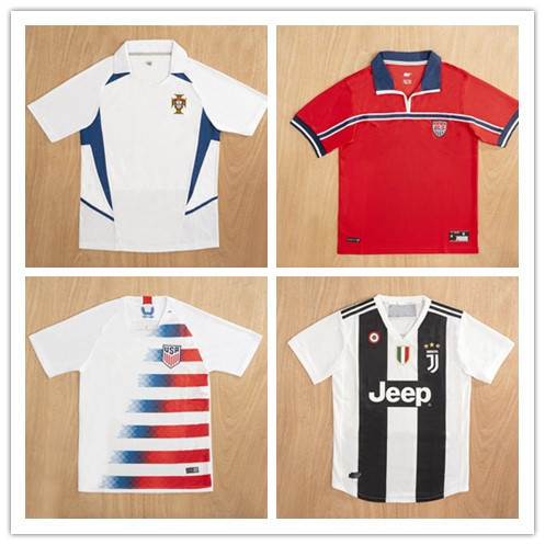 Directly from the Manufacturer, New Cross-Border Retro Football Jerseys, Short-Sleeved Adult Quick-Drying Sports Football Jerseys