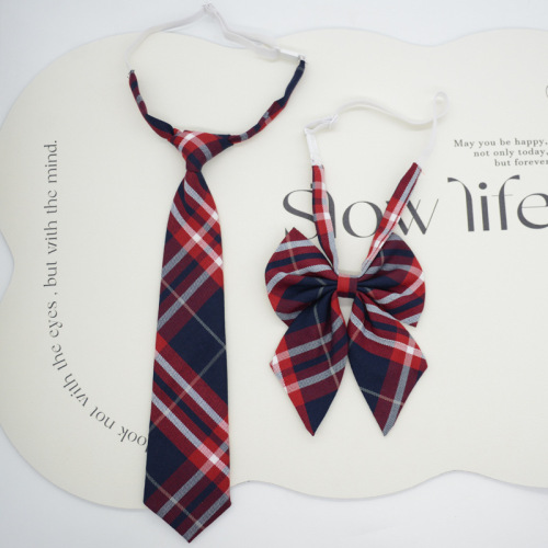 JK tie female Korean version Japanese college style lazy tie-free bow tie bow student school uniform accessories trendy