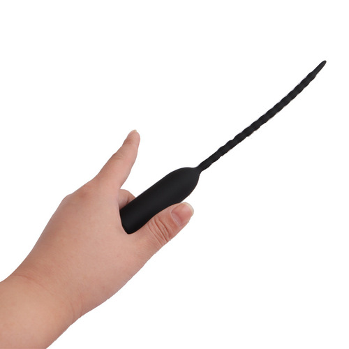 Extended silicone solid vibrating urethral vibrating egg dilator urethral plug plug for male horse eye development penis masturbation