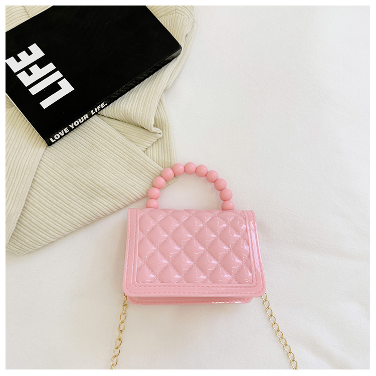 157g Weight Polyester Lining Material Flip Cover Closure Type Single Shoulder Strap Strap Type Jelly Bag Bags Type Casual, Holiday Occasion PVC Material Solid Color Pattern All Seasons Season Women's Gender Basic, Classic Style Style Square Shape Small Size Women's Small PVC Solid Color Basic Classic Style Square Flip Cover Jelly Bag 50