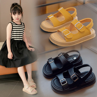 Children's Sandals 2025 Summer New Boys' Shoes Girls' Beach Shoes Soft Sole Anti-Slip Middle and Large Children's Casual Style