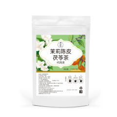 茉莉茯苓陈皮茶茉莉花橘皮茯苓组合三角茶包养生花茶抖音同款