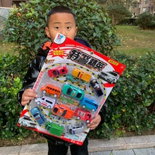 吸板小汽车12只装回力功能多款颜色套装组合男孩益智手动玩具