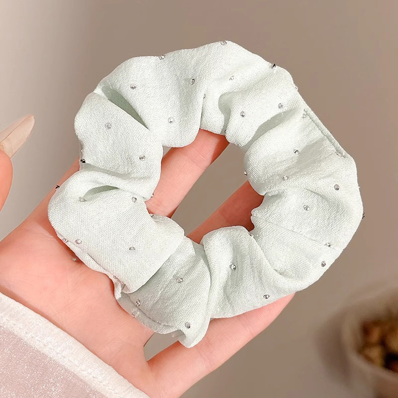 Dulce de alto nivel, anillo de cabello de intestino grueso, cordón de cabello de cola de caballo baja coreana, cordón de cabello grande, delicado, adornamiento de cabello de princesa de alto valor