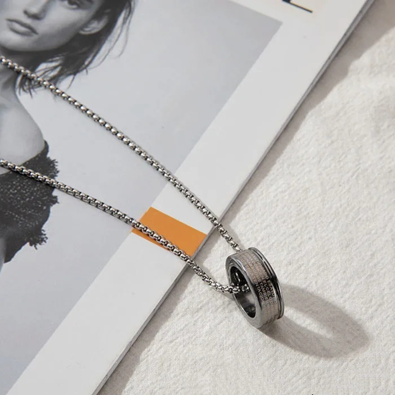 韩版钛钢项链戒指ins明星同款网红嘻哈不掉色男女个性情侣礼物