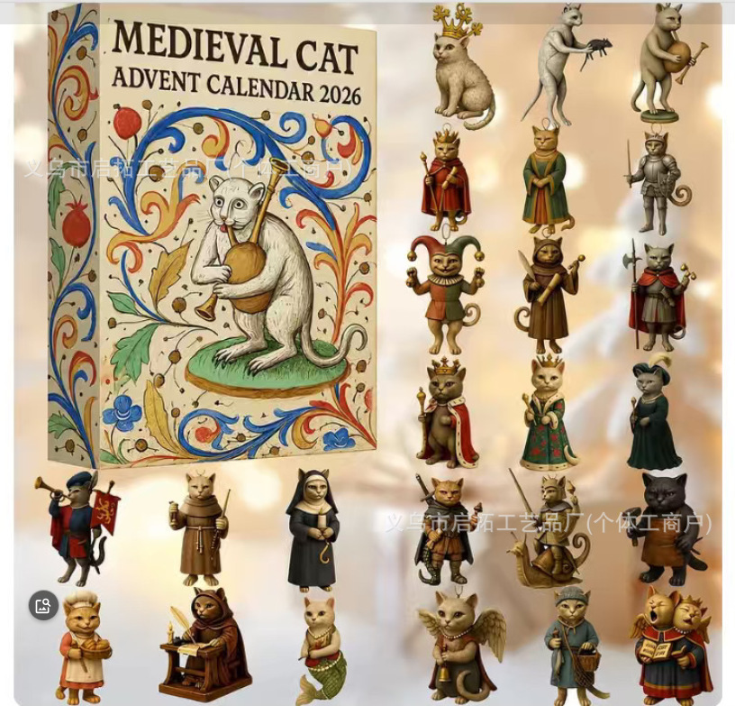 Calendario de Adviento Navideño de Cajas Sorpresa de Acrílico, Interactivo, para Navidad y Fiestas