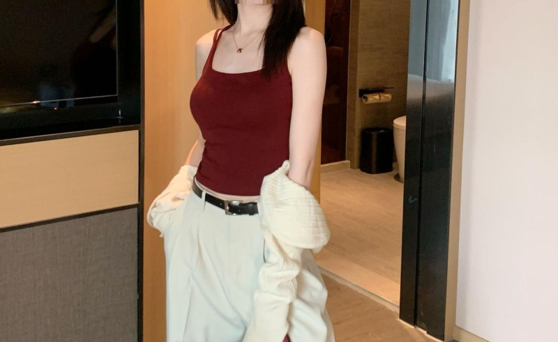背心女美背交叉吊带辣妹新款外穿带胸垫内搭显瘦打底上衣夏季|undefined