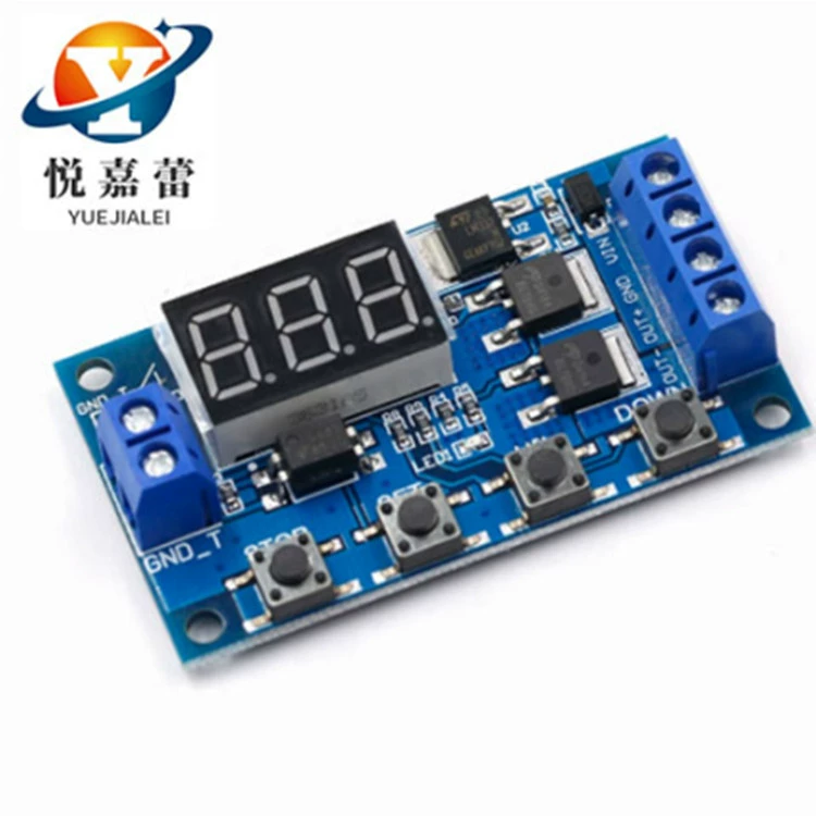 Схема переключателя задержки цикла триггера двойная панель управления трубкой MOS вместо релейного модуля 12 24 В