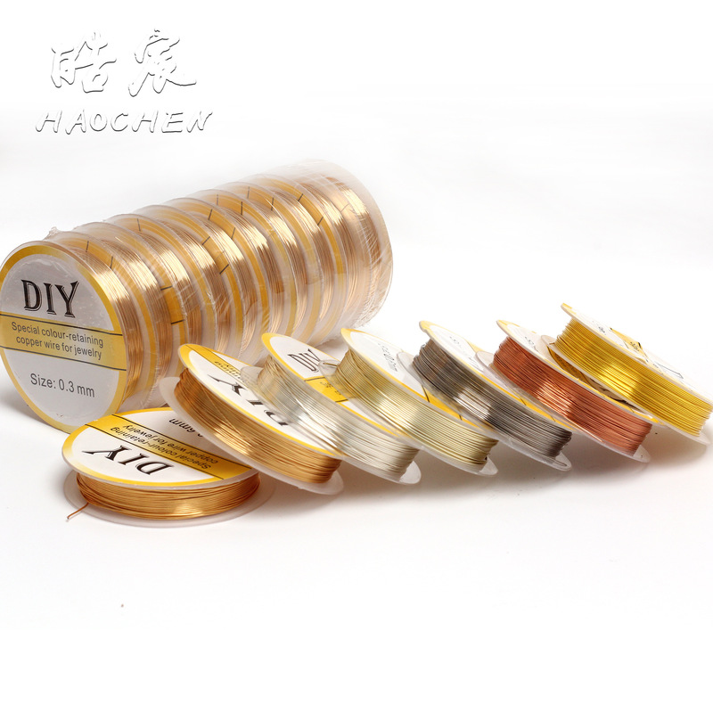 14K Gold-Filled Color-Preserving Copper Wire, Handmade DIY Gold Wire Soft Wire, Winding Braided Shaping Wire, Beaded Copper Wire Material