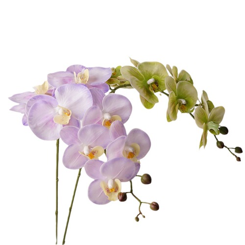 Light luxury style high-quality butterfly orchid artificial flower fake flower living room dining table entrance tabletop floral decoration bouquet