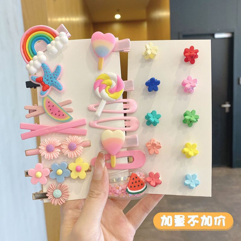 夏季儿童毛绒发卡侧边夹小香风头饰女童不伤发高级感可爱发夹|undefined