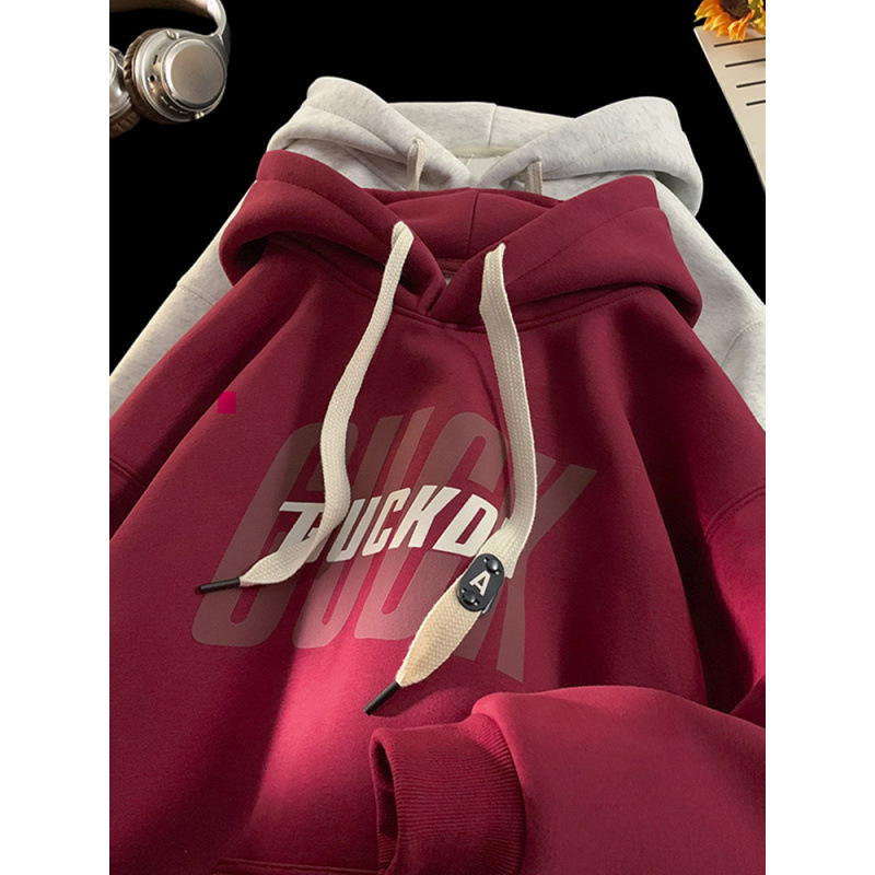 Burgundy demi-season sweatshirt