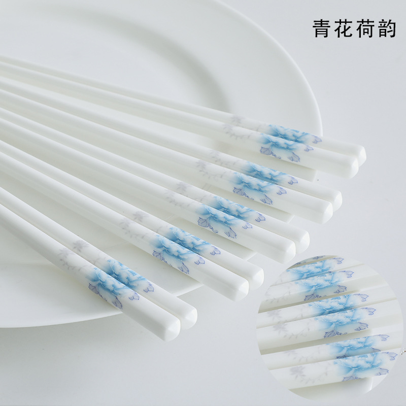 新しいアイデアの陶磁器の箸は滑り止めでカビが生えにくいです。|undefined