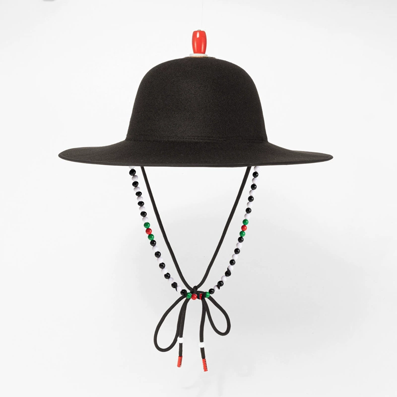 Древний костюм большая круглая шляпа одежда летучей рыбы шляпа ханьфу Хэллоуин боевые искусства стиль Jinyiwei черный купол Мин шляпа с большими полями