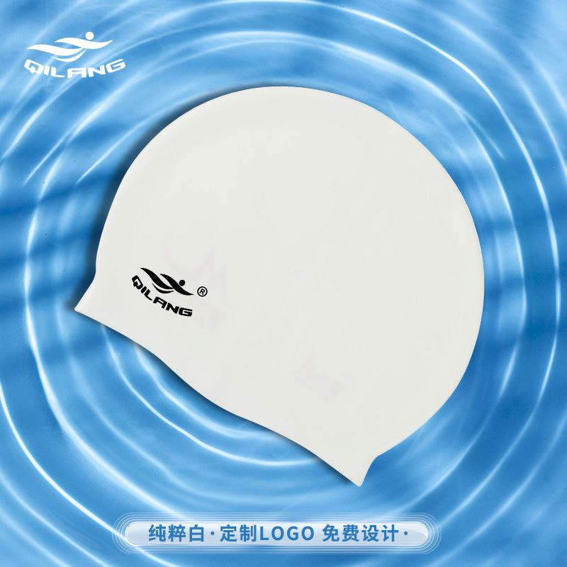 50 gramos de sombrero de natación de silicona para aumentar la sombrera de natación para adultos unisex sombrero de oído impresa LOGO sombrero de natación al por mayor
