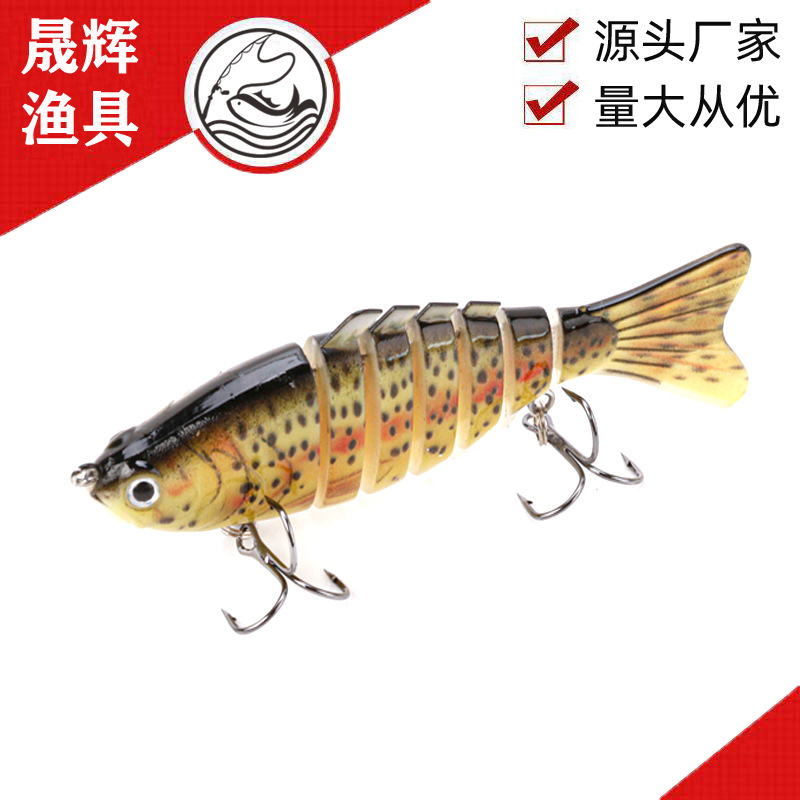 Sinking Water Jointed Lure 100mm/15g Hard Plastic Swimming Baits 6 Jointed Fishing Tackle