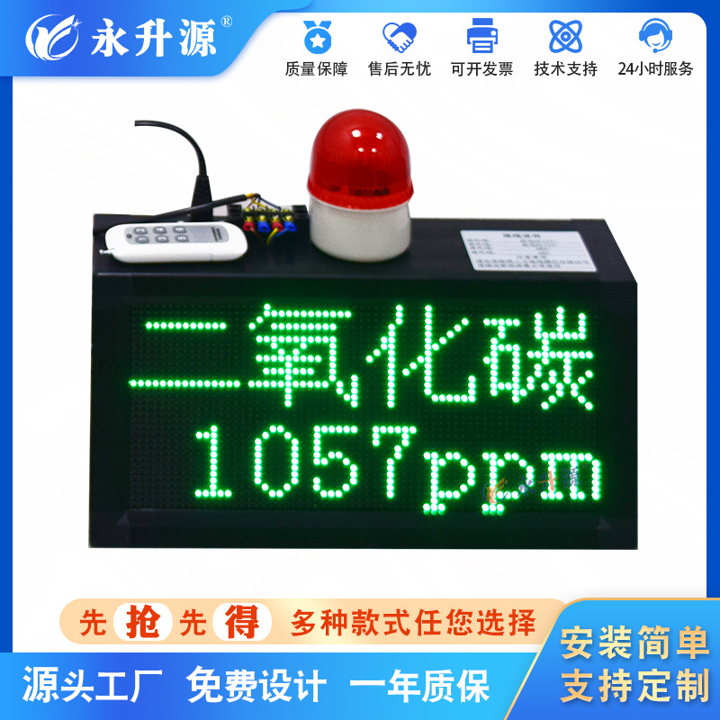 ����һ������̼Ũ�ȼ�⿴��ɼ������ʾ��CO2LED���Ӽ����