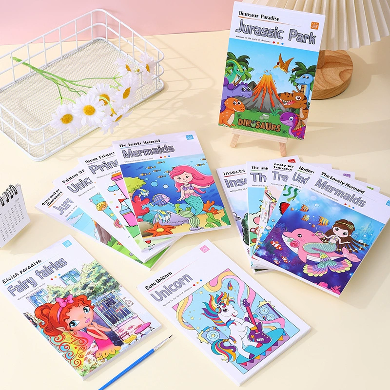 Внешняя торговля трансграничные взрывы детская книга для рисования водой раннее образование головоломка граффити акварельные краски заметки гуашь живопись