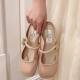 2024 New Summer Outfit High-end Style Single-layer Shoes Elegant Socialite Half-tow All-match Flat French Gentle Half-tow Women's Shoes