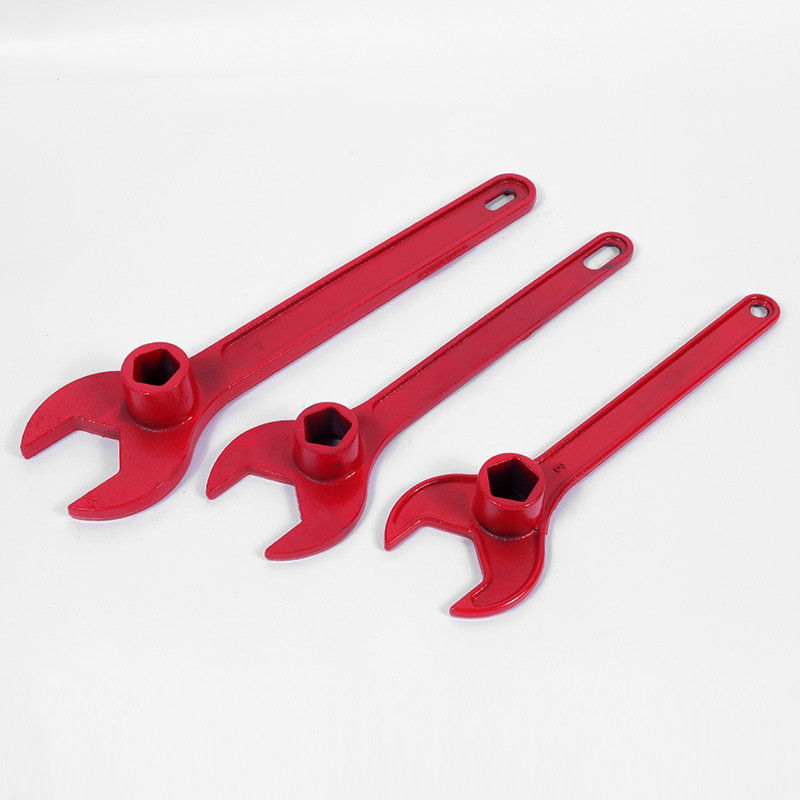 Fire hydrant-specific wrench&mdash;ideal for above-ground and underground fire hydrants, extra-thick design, compliant with national standards, and featuring a powerful magnetic attachment for universal use.