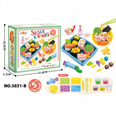 クロスボーダー創意diyままごと寿司彩泥アイスクリームケーキお菓子シミュレーショングルメ手作り玩具セット