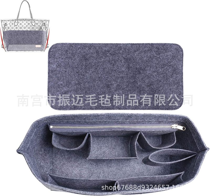 毛毡化妆包简约时尚妈咪化妆品收纳包蔻池city33/30毛毡内胆包|undefined