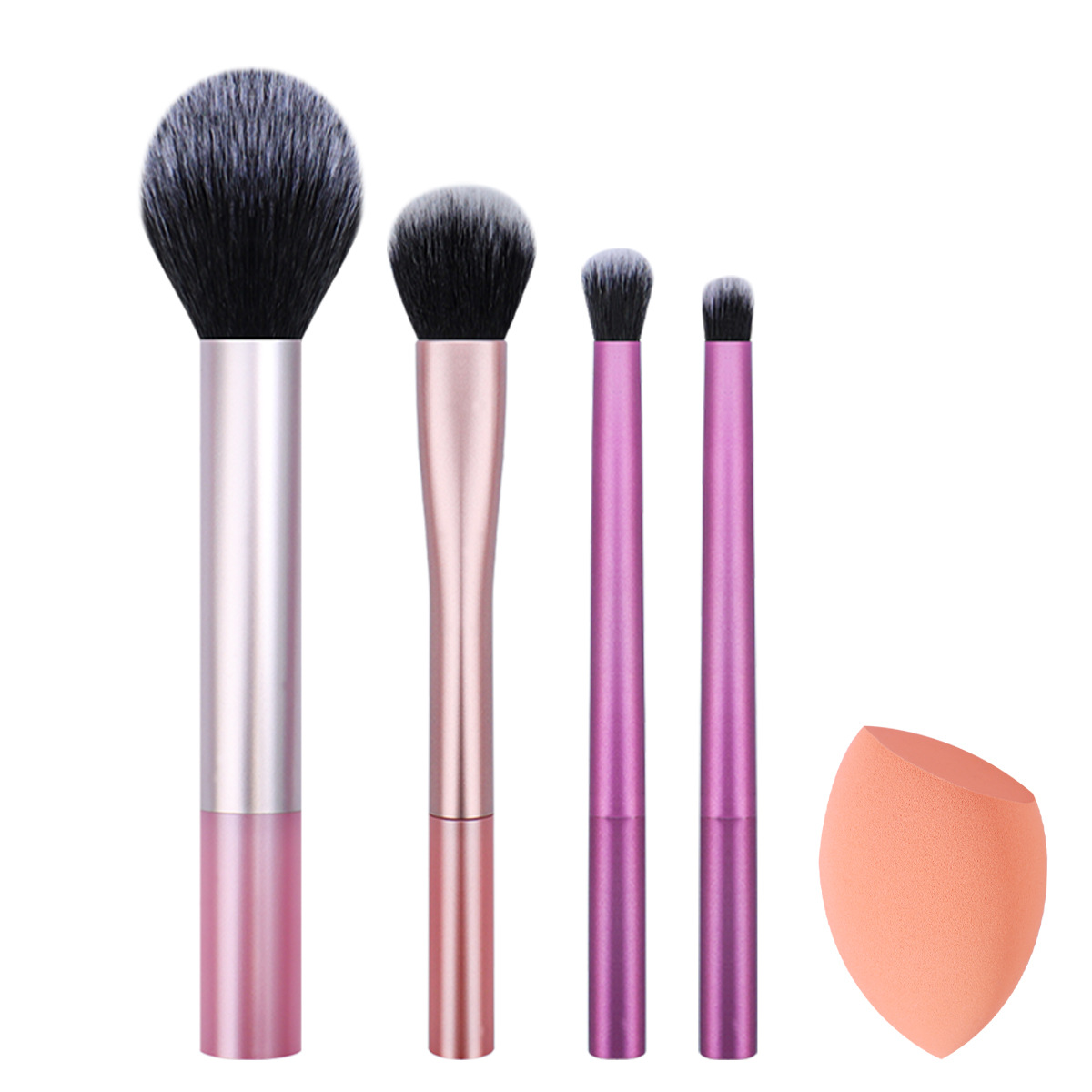 Venta caliente transfronteriza RT cabeza redonda grande cepillo suelto herramientas de belleza rubor sombra de ojos belleza huevo combinación maquillaje cepillo traje