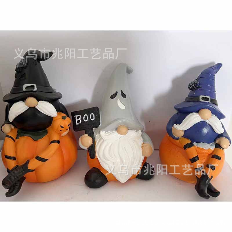 AliExpress Halloween lectura fantasma de dibujos animados casa pequeños adornos de Halloween fantasma lectura lindo adornos decorativos