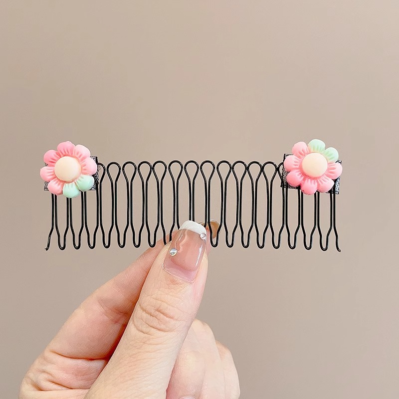 Peinado de cabello de niños acabado artefacto niñas fijo pull peinado de cabello de cabello de cabello de cabello de bebé en la parte posterior de la cabeza pinza de cabello adornamiento