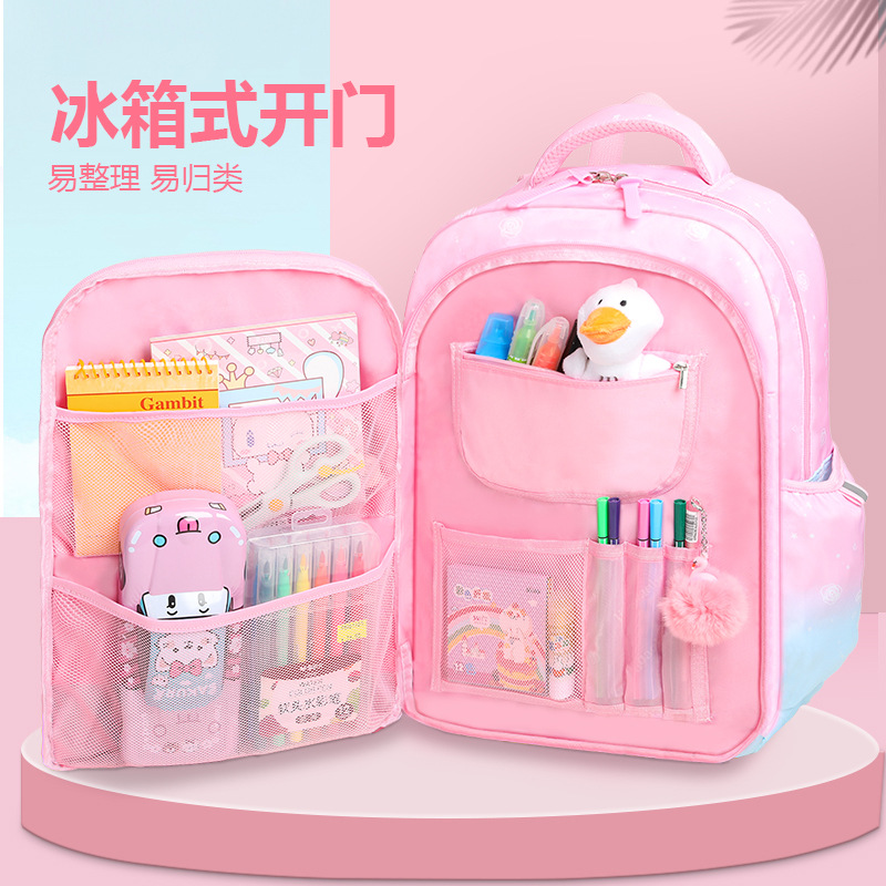 2024 nueva mochila infantil coreana simple de gran capacidad Shaodong mochila de hombro de estudiantes ligera