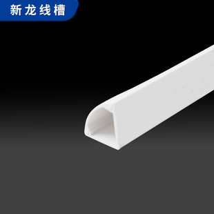 PVC ultra-thick No. 3 wall corner invisible floor trunking plastic floor wire net cable Open-mounted triangular arc protection tube
