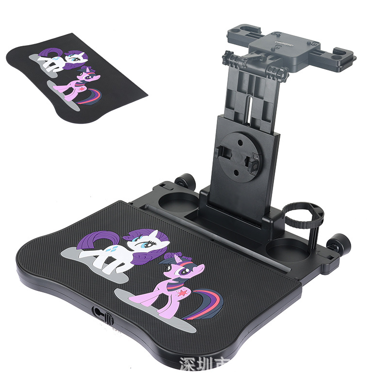 Qìchē – Car cup holder/beverage holder Desk Back - a08-desk-pink-rainbow-horse-anti-slip-mat