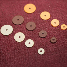 超薄双面牛皮隔片681012植鞣革双层封边菩提手串垫片散珠DIY配饰