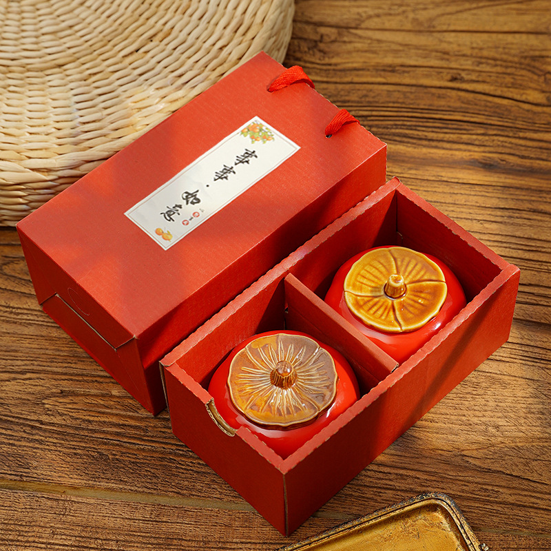 Aromatherapy, candle, gift box, persimmon, Birthday gift