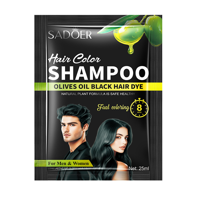 完全英語 SADOER オリーブオイル植物エキス染料 ナチュラルブラック チェストナットブラウン ヘアカラー 外国貿易越境|undefined