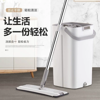 抖音拖把家用刮刮乐免手洗拖把干湿两用拖把墩地拖地擦地桶套装