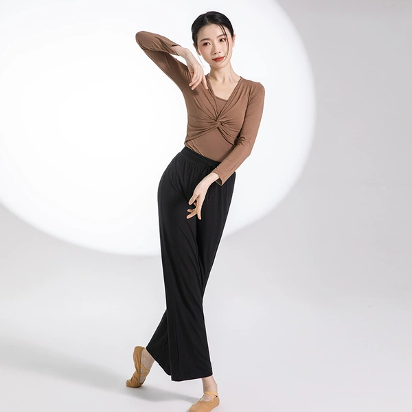Colored black long-sleeve, trousers