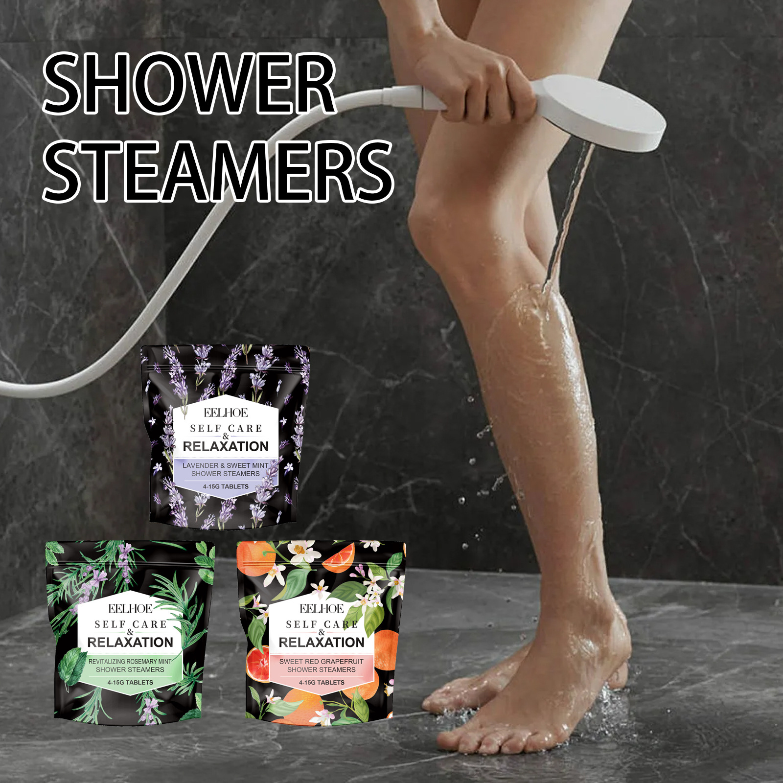 Aromaterapiasuihkutabletit, Kotia virkistävät suihku- ja vartalonpuhdistusaromaterapiatabletit_voghion.com