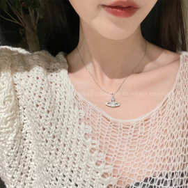 西太后经典款土星项链女夏轻奢设计高级感星球锁骨链叠戴小众设计