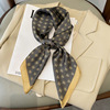 Korean Edition new pattern Wave temperament 70 Kerchief Silk scarf Occupation scarf Dual use Shawl Hair band Scarf Bag