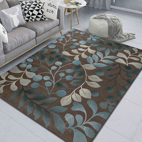 Crystal velvet printing living room floor pad -02