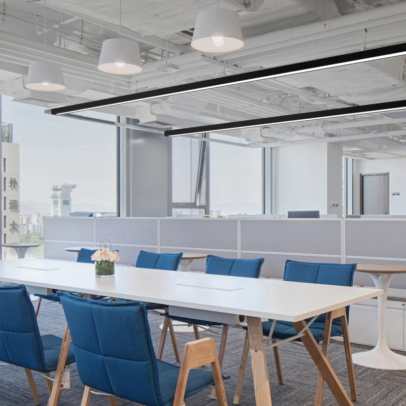 Oficina de araña cuadrado LED tira de luz sin fisuras empalme Internet bar supermercado gimnasio danza centro comercial luz de modelado