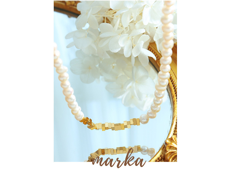 Fashion Geometric Titanium Steel Necklace 1 Piece